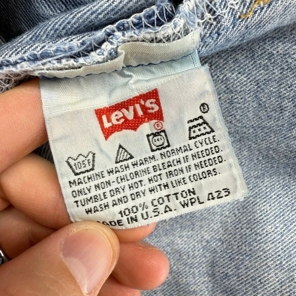 Vintage Levis Jeans men's 40x30 Fits 38x30 Blue Denim 501xx 501 XX Made IN USA